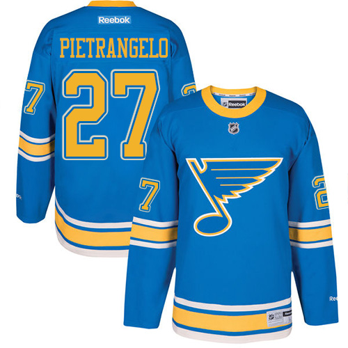 Dětské NHL Alex Pietrangelo Authentic modrá Reebok St. Louis Blues dresy 27 2017 Winter Classic