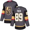 Pánské NHL Vegas Golden Knights dresy 89 Alex Tuch Authentic Šedá Adidas Domácí
