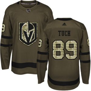 Pánské NHL Vegas Golden Knights dresy 89 Alex Tuch Authentic Zelená Adidas Salute to Service