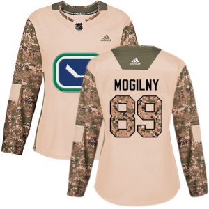 Dámské NHL Vancouver Canucks dresy 89 Alexander Mogilny Authentic Camo Adidas Veterans Day Practice
