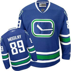 Dámské NHL Vancouver Canucks dresy 89 Alexander Mogilny Authentic královská modrá Reebok New Alternativní