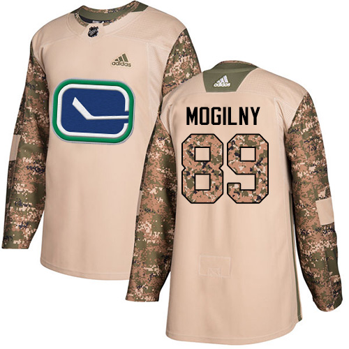 Dětské NHL Vancouver Canucks dresy 89 Alexander Mogilny Authentic Camo Adidas Veterans Day Practice