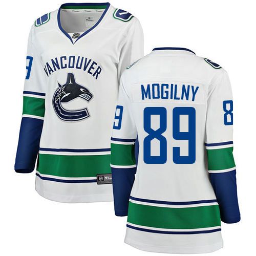 Dámské NHL Vancouver Canucks dresy 89 Alexander Mogilny Breakaway Bílý Fanatics Branded Venkovní