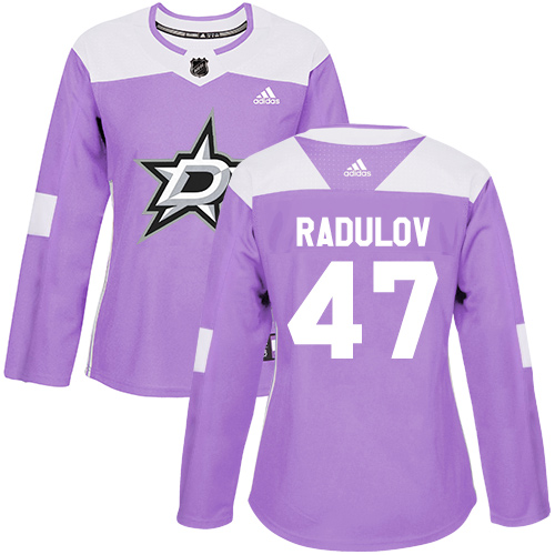 Dámské NHL Dallas Stars dresy 47 Alexander Radulov Authentic Nachový Adidas Fights Cancer Practice