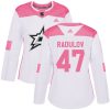 Dámské NHL Dallas Stars dresy 47 Alexander Radulov Authentic Bílý Růžový Adidas Fashion