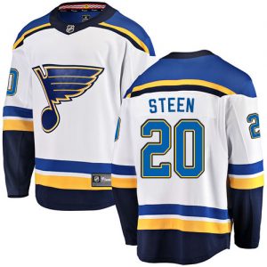 Pánské NHL St. Louis Blues dresy 20 Alexander Steen Breakaway Bílý Fanatics Branded Venkovní