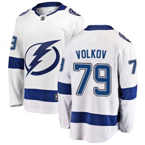 Dětské NHL Tampa Bay Lightning dresy 79 Alexander Volkov Breakaway Bílý Fanatics Branded Venkovní