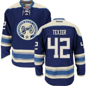 Pánské NHL Columbus Blue Jackets dresy 10 Alexandre Texier Authentic Námořnická modrá Reebok 42 Alternativní