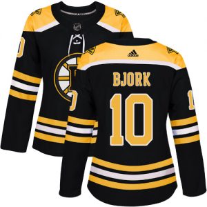Dámské NHL Boston Bruins dresy Anders Bjork 10 Authentic Černá Adidas Domácí