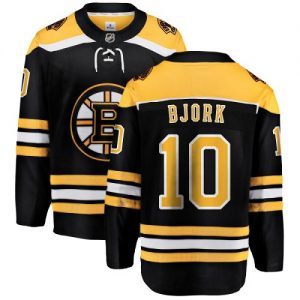 Dětské NHL Boston Bruins dresy Anders Bjork 10 Breakaway Černá Fanatics Branded Domácí