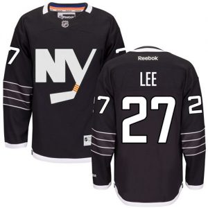 Pánské NHL New York Islanders dresy 27 Anders Lee Authentic Černá Reebok Alternativní hokejové dresy