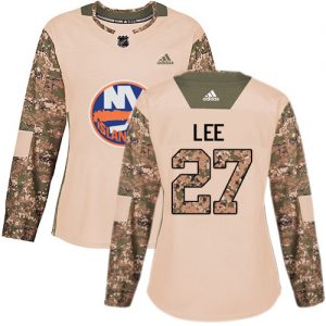 Dámské NHL New York Islanders dresy 27 Anders Lee Authentic Camo Adidas Veterans Day Practice