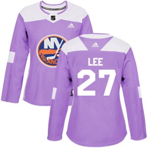 Dámské NHL New York Islanders dresy 27 Anders Lee Authentic Nachový Adidas Fights Cancer Practice