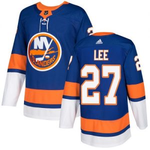 Dětské NHL New York Islanders dresy 27 Anders Lee Authentic královská modrá Adidas Domácí