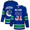 Pánské NHL Vancouver Canucks dresy 31 Anders Nilsson Authentic modrá Adidas USA Flag Fashion
