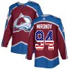 Pánské NHL Colorado Avalanche dresy 94 Andrei Mironov Authentic Burgundy Červené Adidas USA Flag Fashion