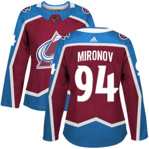 Dámské NHL Colorado Avalanche dresy 94 Andrei Mironov Authentic Burgundy Červené Adidas Domácí