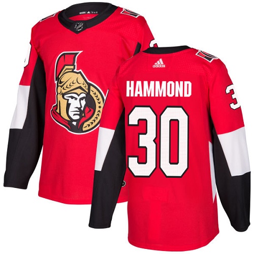 Pánské NHL Ottawa Senators dresy 30 Andrew Hammond Authentic Červené Adidas Domácí