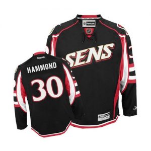 Dámské NHL Ottawa Senators dresy 30 Andrew Hammond Authentic Černá Reebok Alternativní hokejové dresy