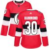 Dámské NHL Ottawa Senators dresy 30 Andrew Hammond Authentic Červené Adidas 2017 100 Classic