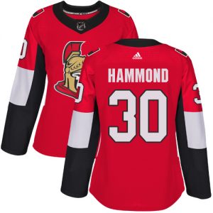Dámské NHL Ottawa Senators dresy 30 Andrew Hammond Authentic Červené Adidas Domácí