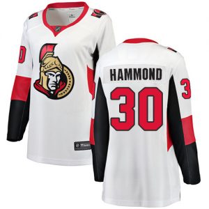 Dámské NHL Ottawa Senators dresy 30 Andrew Hammond Breakaway Bílý Fanatics Branded Venkovní
