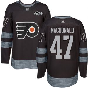 Pánské NHL Philadelphia Flyers dresy 47 Andrew MacDonald Authentic Černá Adidas 1917 2017 100th Anniversary