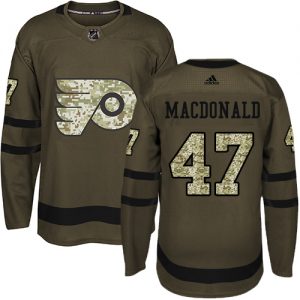 Pánské NHL Philadelphia Flyers dresy 47 Andrew MacDonald Authentic Zelená Adidas Salute to Service