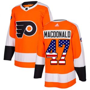 Pánské NHL Philadelphia Flyers dresy 47 Andrew MacDonald Authentic Oranžový Adidas USA Flag Fashion