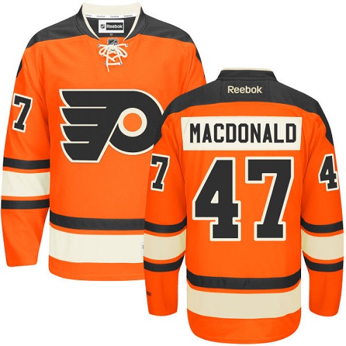 Pánské NHL Philadelphia Flyers dresy 47 Andrew MacDonald Authentic Oranžový Reebok New Alternativní