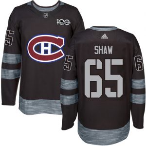 Pánské NHL Montreal Canadiens dresy 65 Andrew Shaw Authentic Černá Adidas 1917 2017 100th Anniversary