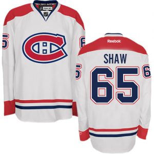 Pánské NHL Montreal Canadiens dresy 65 Andrew Shaw Authentic Bílý Reebok Venkovní hokejové dresy