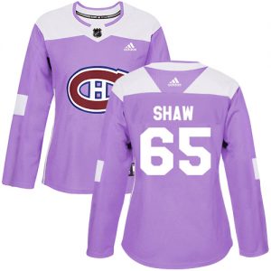 Dámské NHL Montreal Canadiens dresy 65 Andrew Shaw Authentic Nachový Adidas Fights Cancer Practice