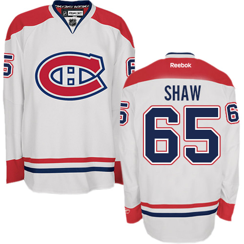 Dámské NHL Montreal Canadiens dresy 65 Andrew Shaw Authentic Bílý Reebok Venkovní hokejové dresy