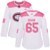 Dámské NHL Montreal Canadiens dresy 65 Andrew Shaw Authentic Bílý Růžový Adidas Fashion