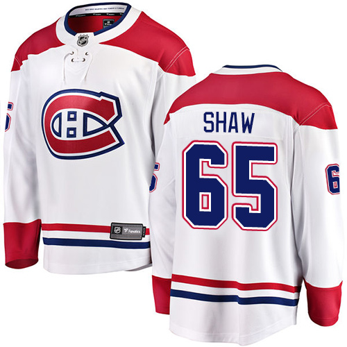 Pánské NHL Montreal Canadiens dresy 65 Andrew Shaw Breakaway Bílý Fanatics Branded Venkovní