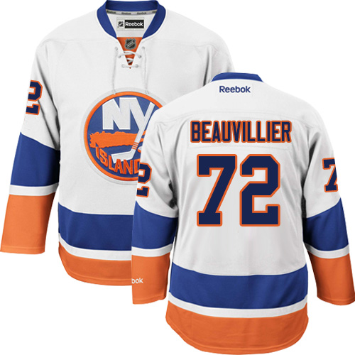 Pánské NHL New York Islanders dresy 72 Anthony Beauvillier Authentic Bílý Reebok Venkovní hokejové dresy