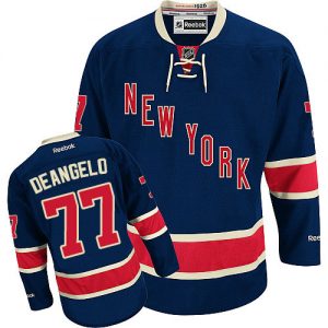 Dámské NHL New York Rangers dresy 77 Anthony DeAngelo Authentic Námořnická modrá Reebok Alternativní hokejové dresy