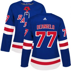 Dámské NHL New York Rangers dresy 77 Anthony DeAngelo Authentic královská modrá Adidas Domácí