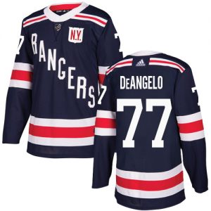 Dětské NHL New York Rangers dresy 77 Anthony DeAngelo Authentic Námořnická modrá Adidas 2018 Winter Classic