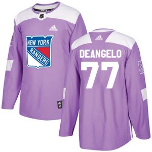 Dětské NHL New York Rangers dresy 77 Anthony DeAngelo Authentic Nachový Adidas Fights Cancer Practice