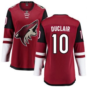 Dámské NHL Arizona Coyotes dresy Anthony Duclair 10 Breakaway Burgundy Červené Fanatics Branded Domácí