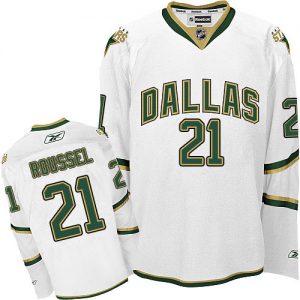 Pánské NHL Dallas Stars dresy 21 Antoine Roussel Authentic Bílý Reebok Alternativní hokejové dresy