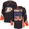 Dětské NHL Anaheim Ducks dresy 50 Antoine Vermette Authentic Černá Adidas USA Flag Fashion