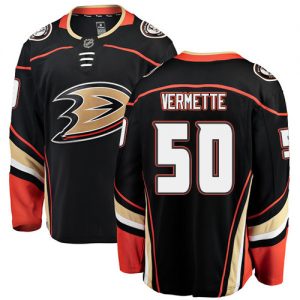 Dětské NHL Anaheim Ducks dresy 50 Antoine Vermette Breakaway Černá Fanatics Branded Domácí