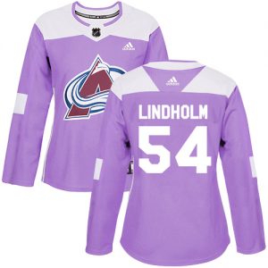 Dámské NHL Colorado Avalanche dresy 54 Anton Lindholm Authentic Nachový Adidas Fights Cancer Practice