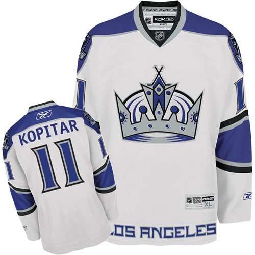 Pánské NHL Los Angeles Kings dresy 11 Anze Kopitar Authentic Bílý Reebok