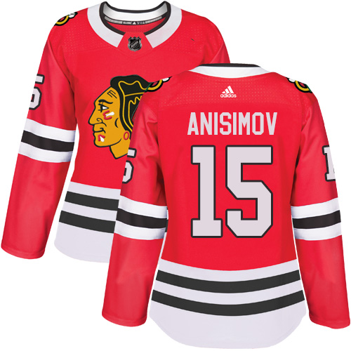 Dámské NHL Chicago Blackhawks dresy 15 Artem Anisimov Authentic Červené Adidas Domácí