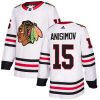 Dámské NHL Chicago Blackhawks dresy 15 Artem Anisimov Authentic Bílý Adidas Venkovní