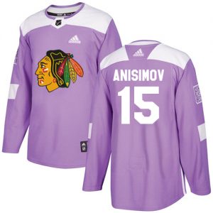 Dětské NHL Chicago Blackhawks dresy 15 Artem Anisimov Authentic Nachový Adidas Fights Cancer Practice
